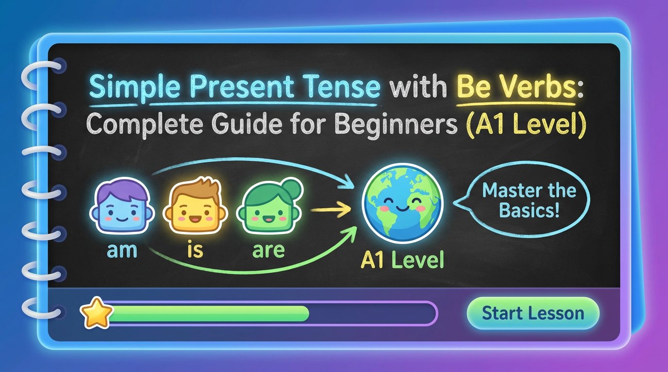 Simple Present Tense with Be Verbs: Complete Guide for Beginners (A1 Level)
